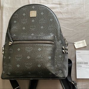 MCM Stark Visetos Small Side-Stud Backpack